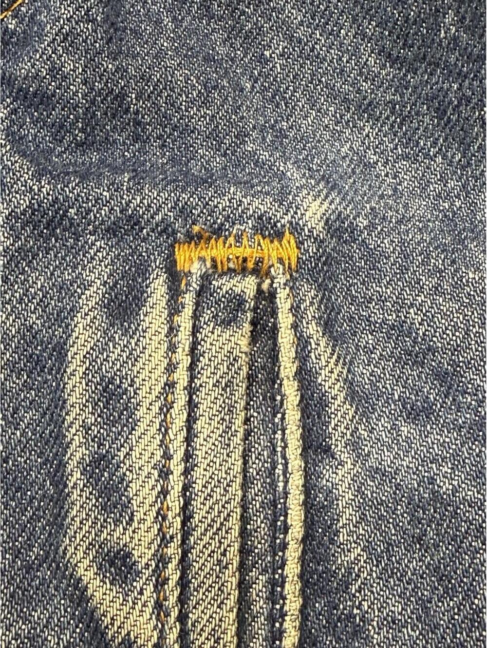 Vintage 1984 LEVIS  Type III Denim Trucker Jacket Flannel Lined Size 40 “NO E!” - Picture 6 of 9